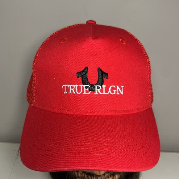 True Religion Vibrant Red Baseball Cap - Picture 1 of 7